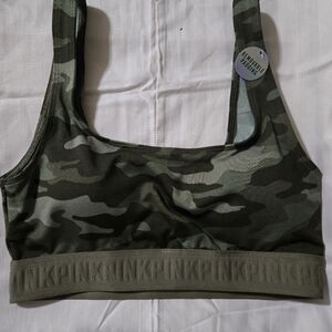 PINK Victoria's Secret Camo Sports Bra